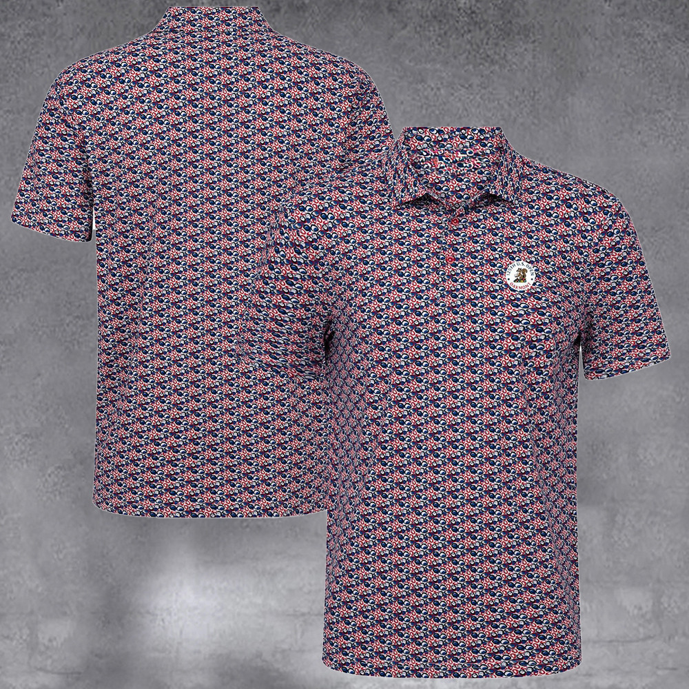 Men's 2025 U.S. Open Navy Dazzle Polo Gifts For Sport Enthusiasts
