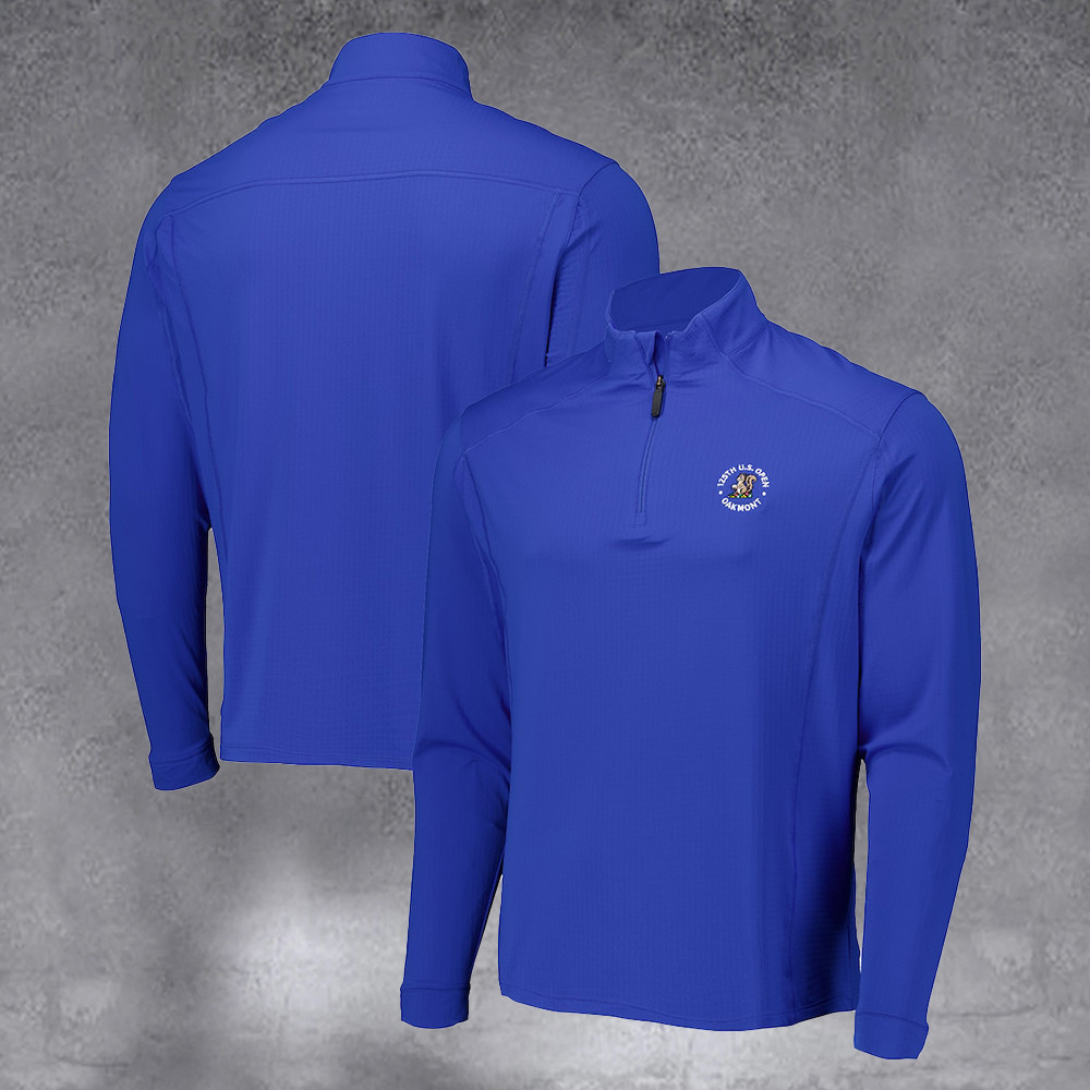 Men's 2025 U.S. Open Royal Icefil Quarter Zip Pullover Top Gifts For Men