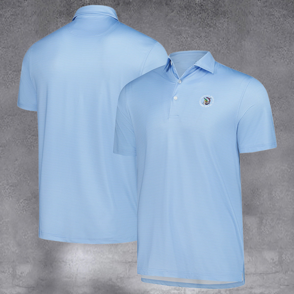 Men's 2026 U.S. Open Championship Light Blue Owners Striped Tri Blend Polo Gifts For Men