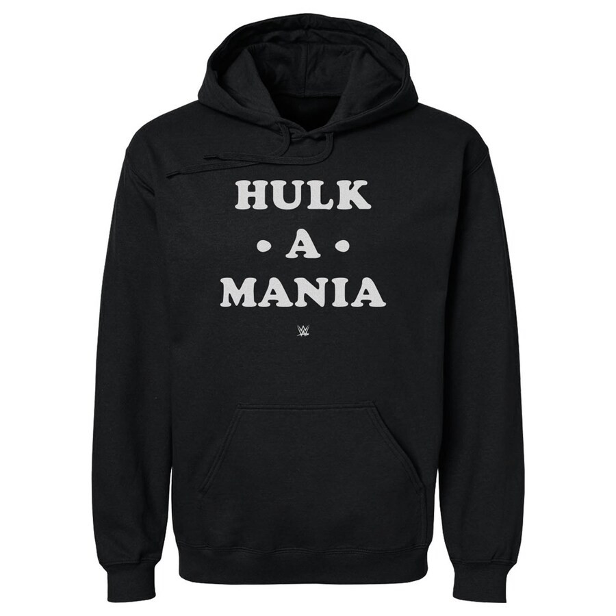 Men's 500 Level Black Hulk Hogan Hulk-a-mania Pullover Hoodie Forever Hulkamania Fan Gift