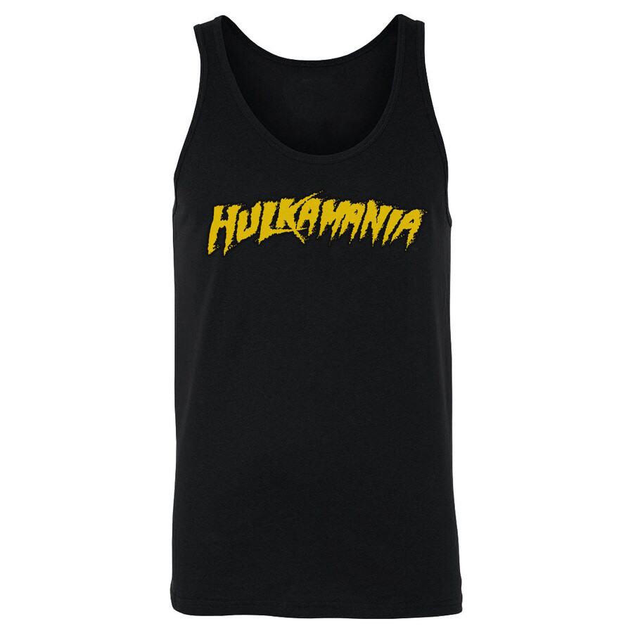 Men's 500 Level Black Hulk Hogan Hulkamania Logo Tank Top RIP Hulk Hogan Merch