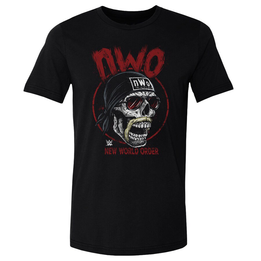 Men's 500 Level Black Nwo Hogan Skull T-shirt RIP Gift For Fans