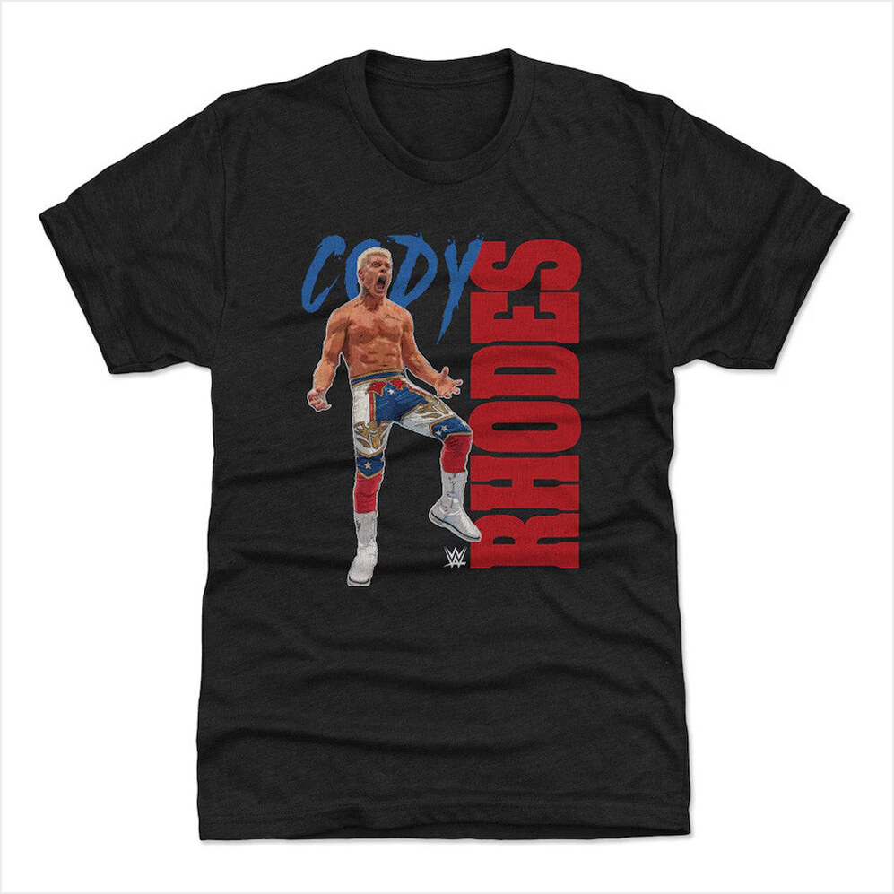 Mens 500 Level Heather Black Cody Rhodes Celebration T-Shirt Cody Rhodes Merch Dad Gifts