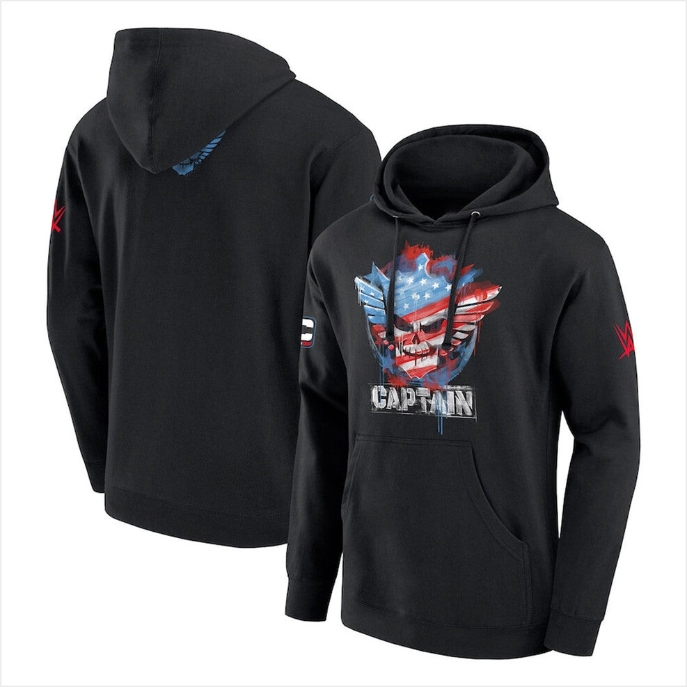 Mens Black Cody Rhodes Captain Hoodie Cody Rhodes Merch Birthday Gift Ideas For Husband