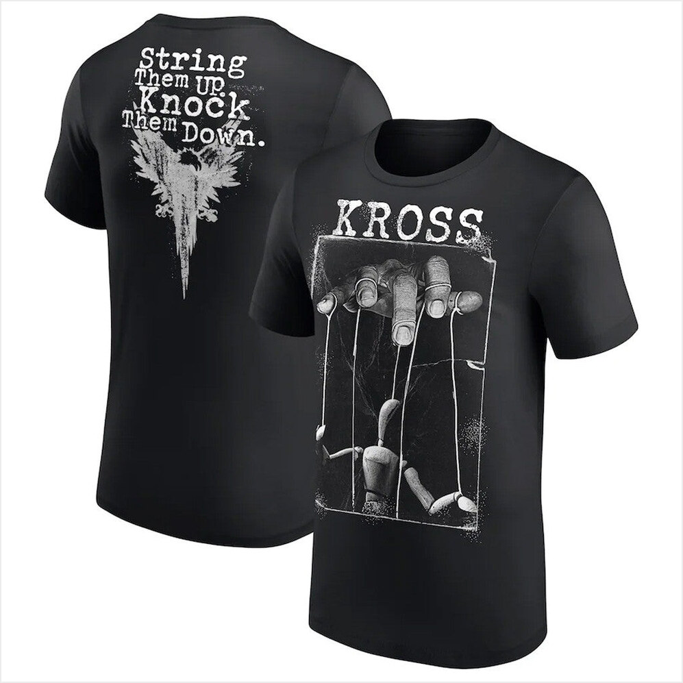 Men's Black Karrion Kross String Them Up T-Shirt Karrion Kross Merch Birthday Gifts For Father
