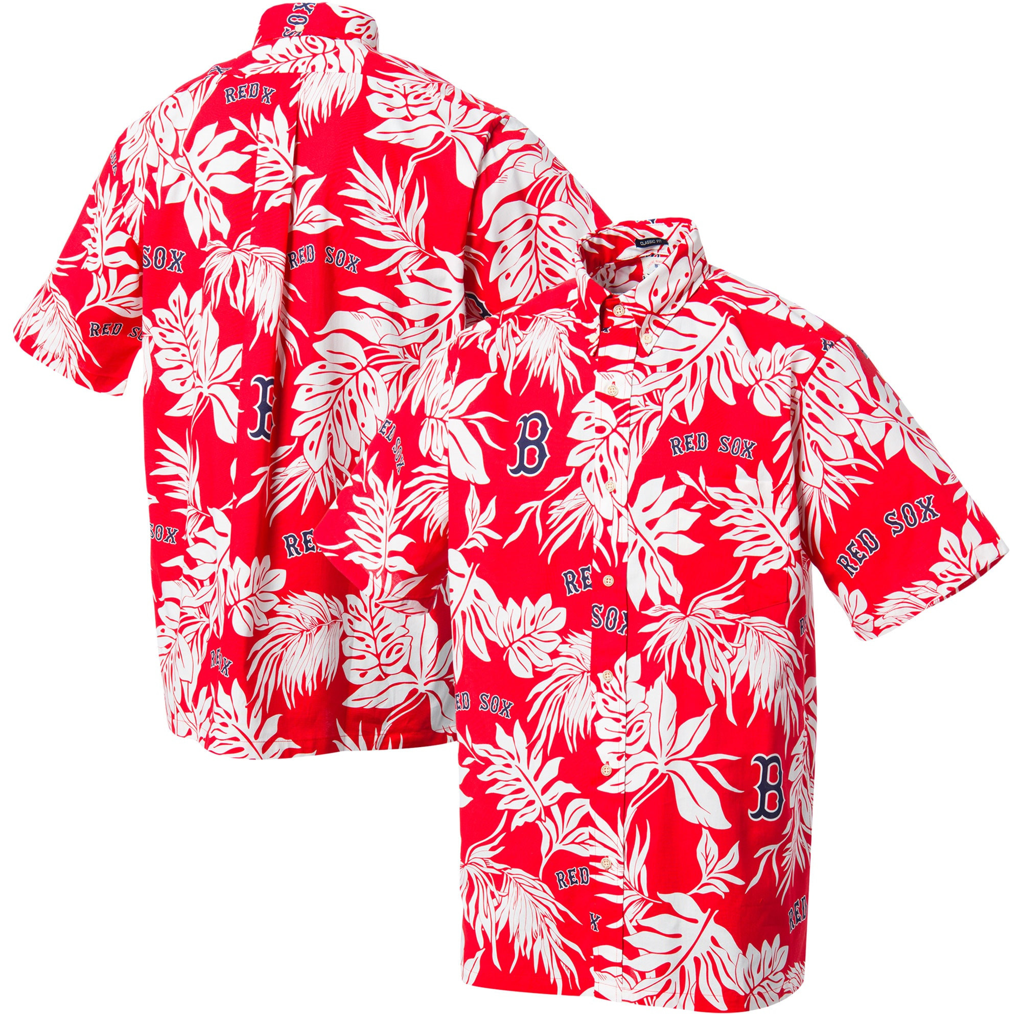 Mens Boston Red Sox Reyn Spooner Red Aloha Hawaiian Shirt Merch Gift For Collectors