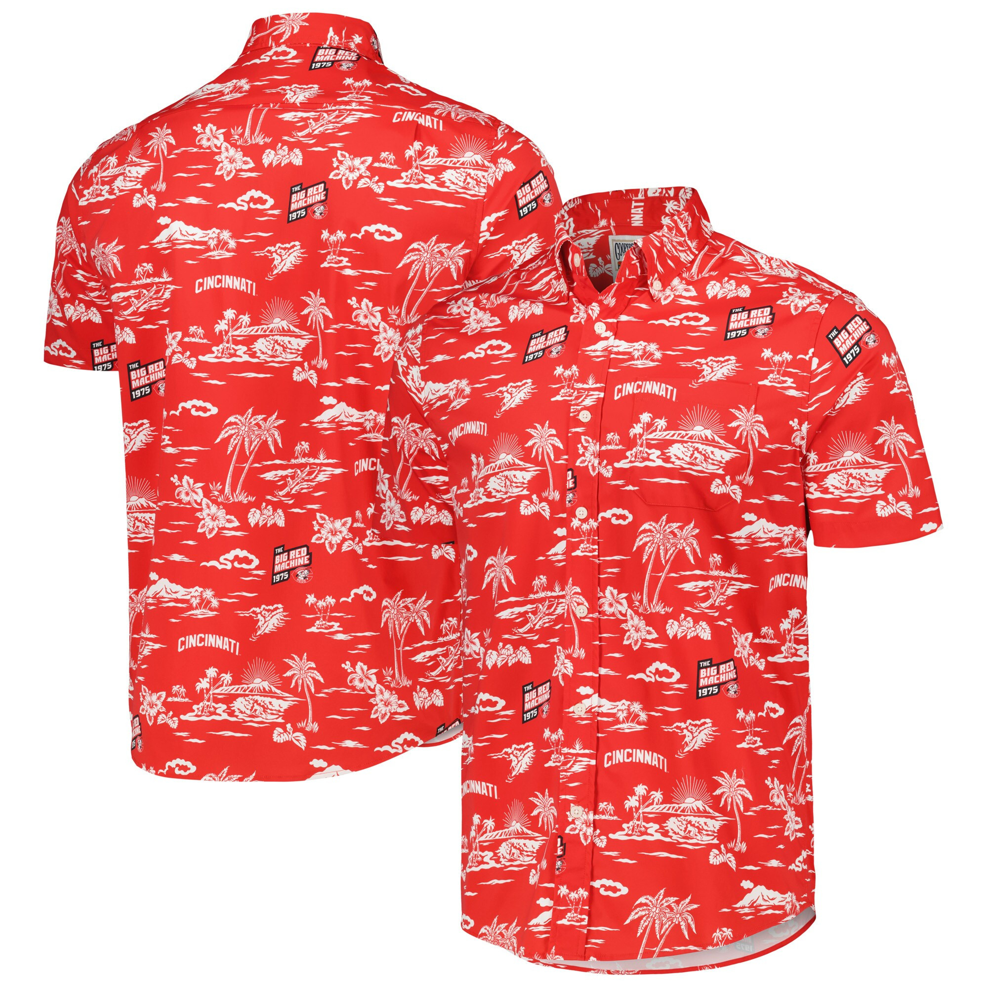 Mens Cincinnati Reds Reyn Spooner Red Hawaiian Shirt Merch Gift For Team Pride