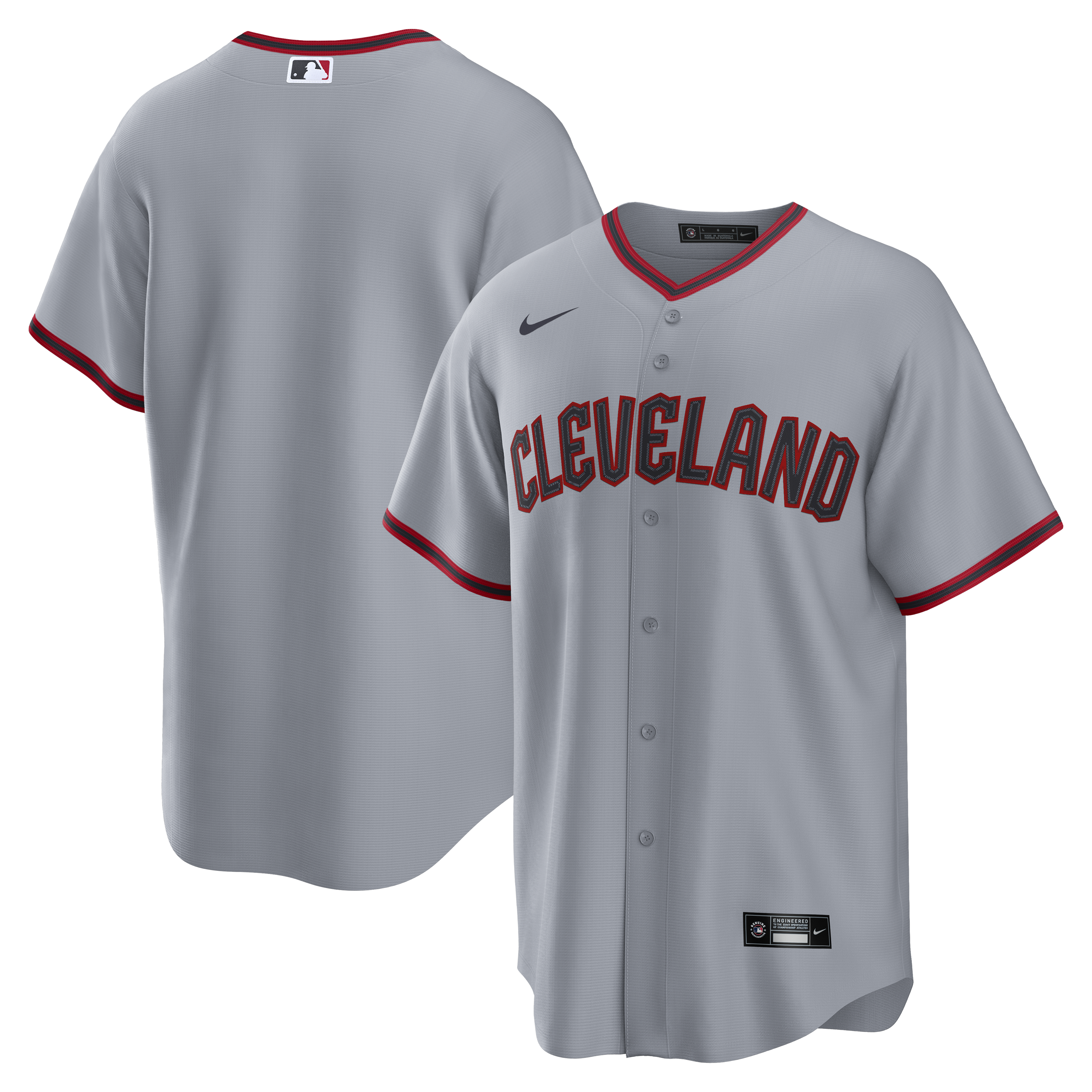 Men's Cleveland Guardians Gray Road 2.0 Jersey - JS286