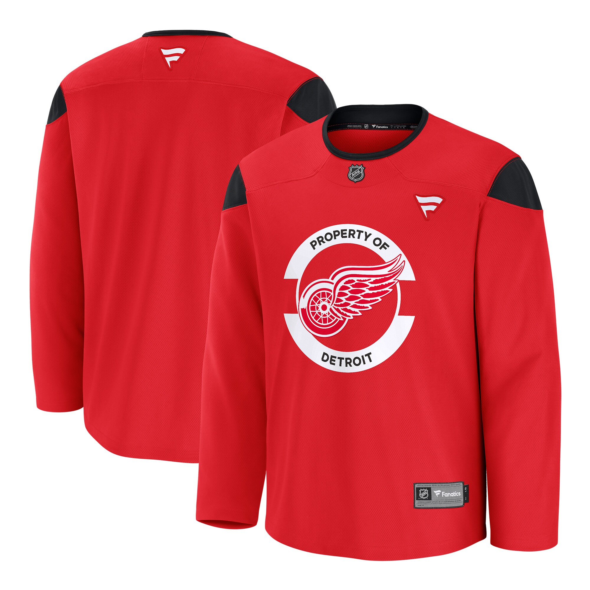 Men's Detroit Red Wings Red Home Practice Jersey - JS978
