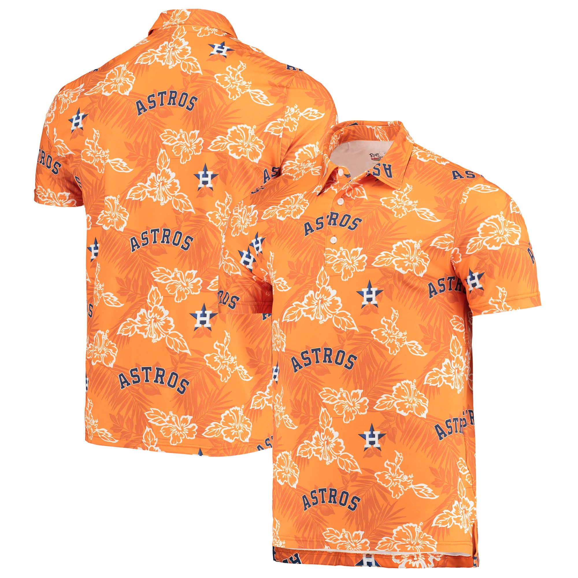 Mens Houston Astros Reyn Spooner Orange Polo Shirt Merch Gift For Big Game Fans