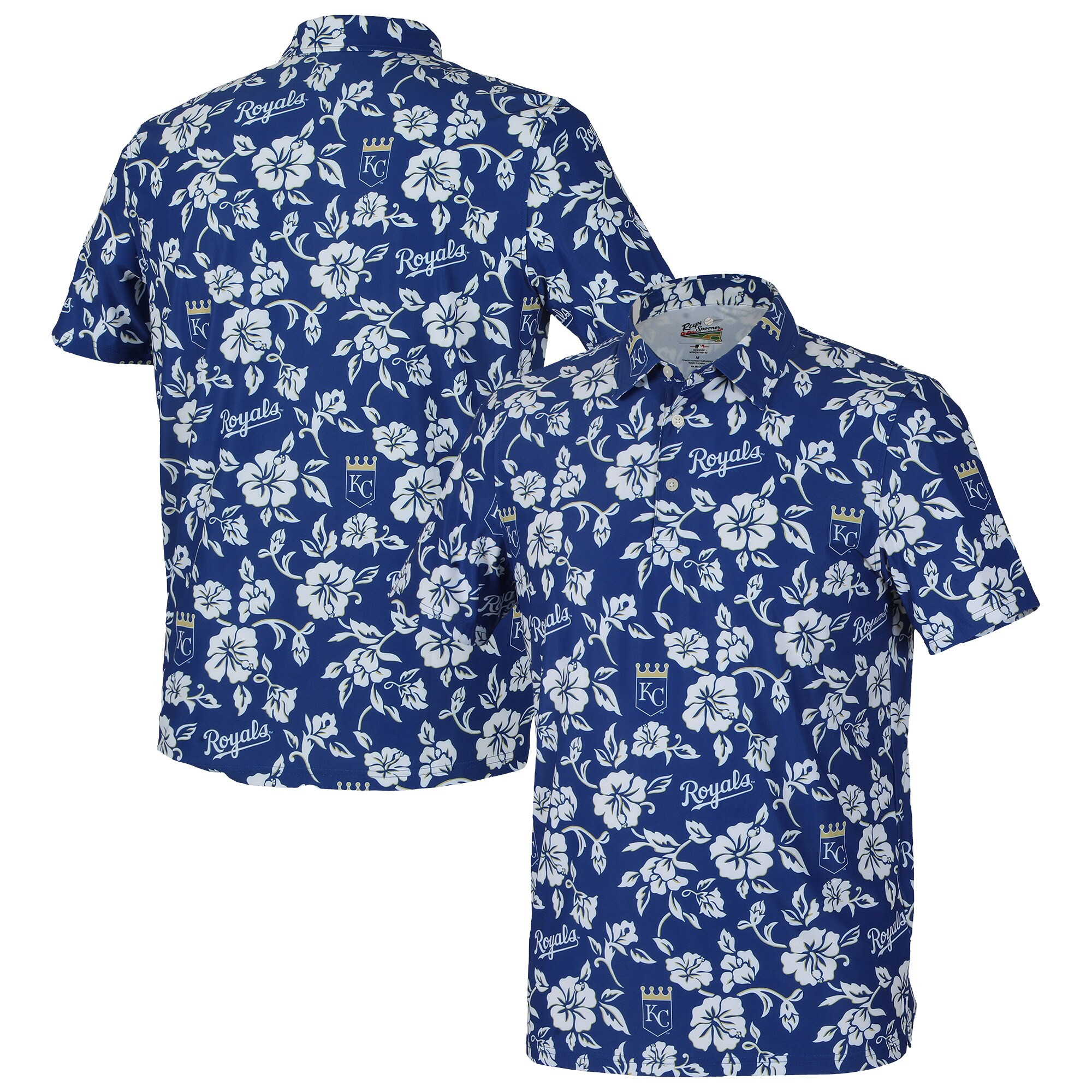 Mens Kansas City Royals Reyn Spooner Blue Pua Polo Shirt Merch Gift For Game Day Fans