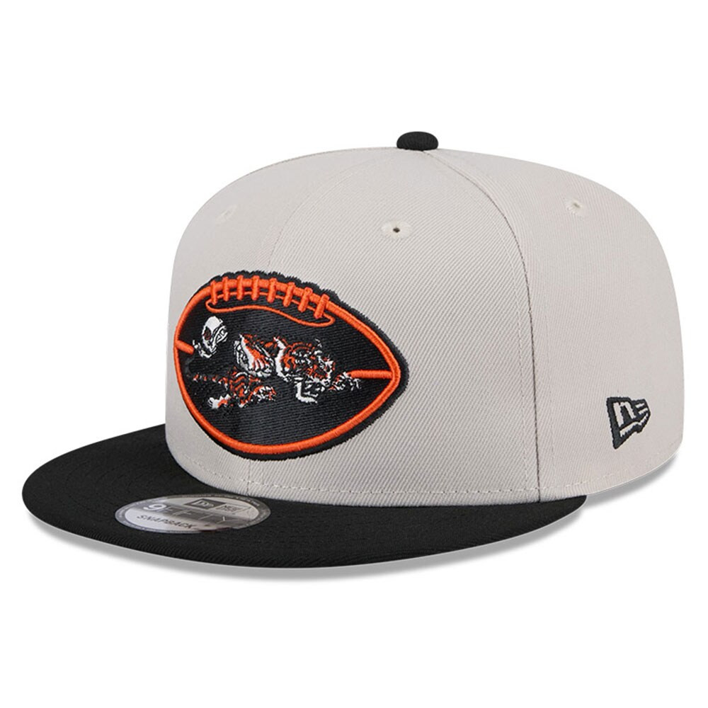 Mens New Era StoneBlack Cincinnati Bengals 2024 Sideline Historic 9FIFTY Snapback Hat Embroidered