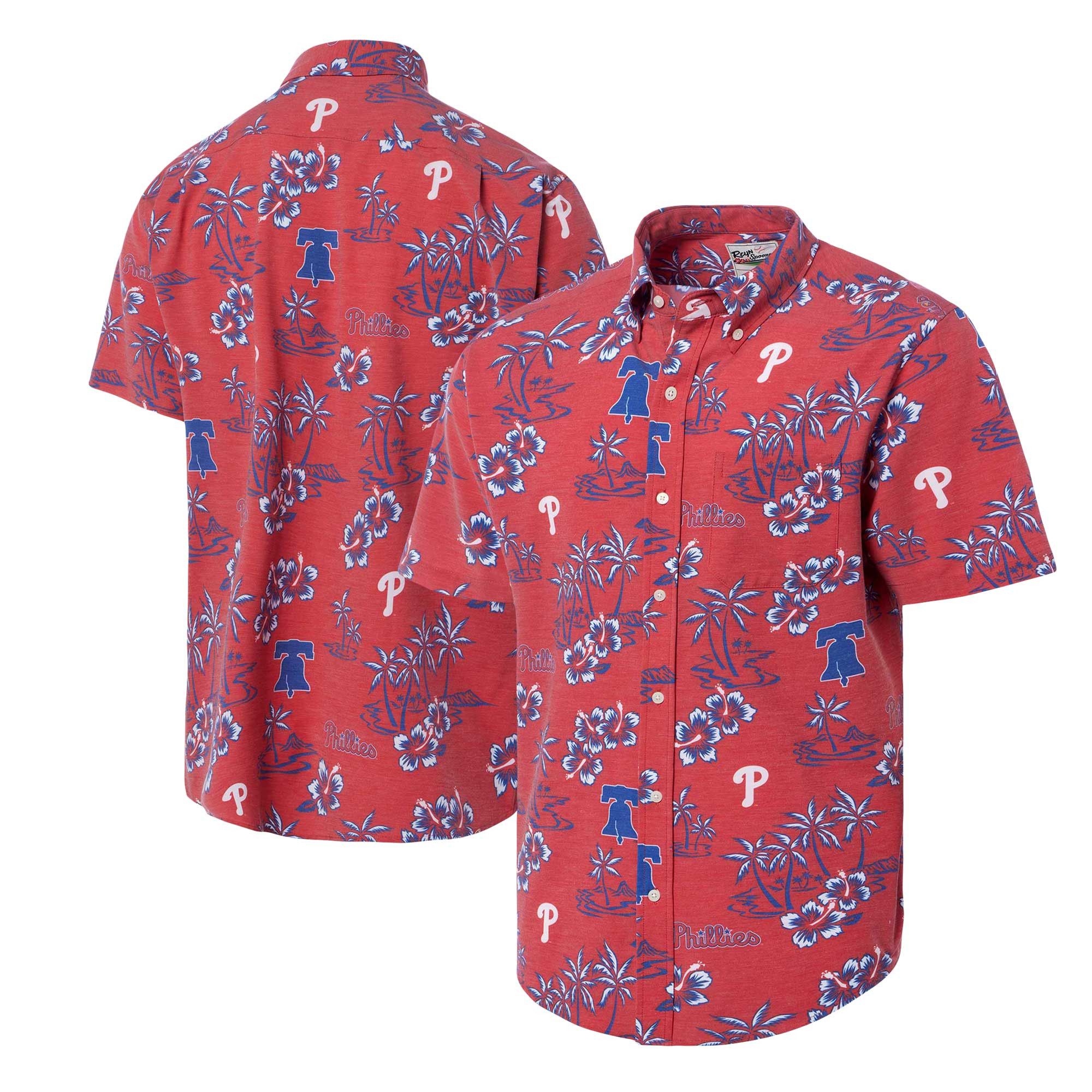 Mens Philadelphia Phillies Reyn Spooner Red Hawaiian Shirt Merch Gift For Classic Baseball Fans