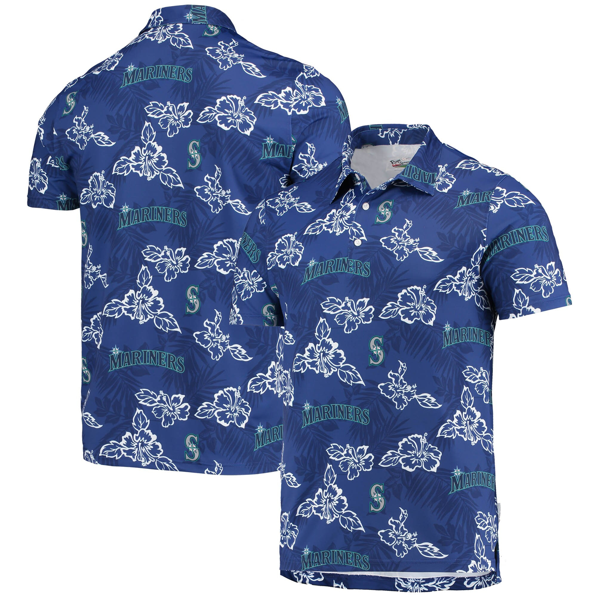 Mens Seattle Mariners Reyn Spooner Royal Performance Polo Merch Gift For Collector Friends