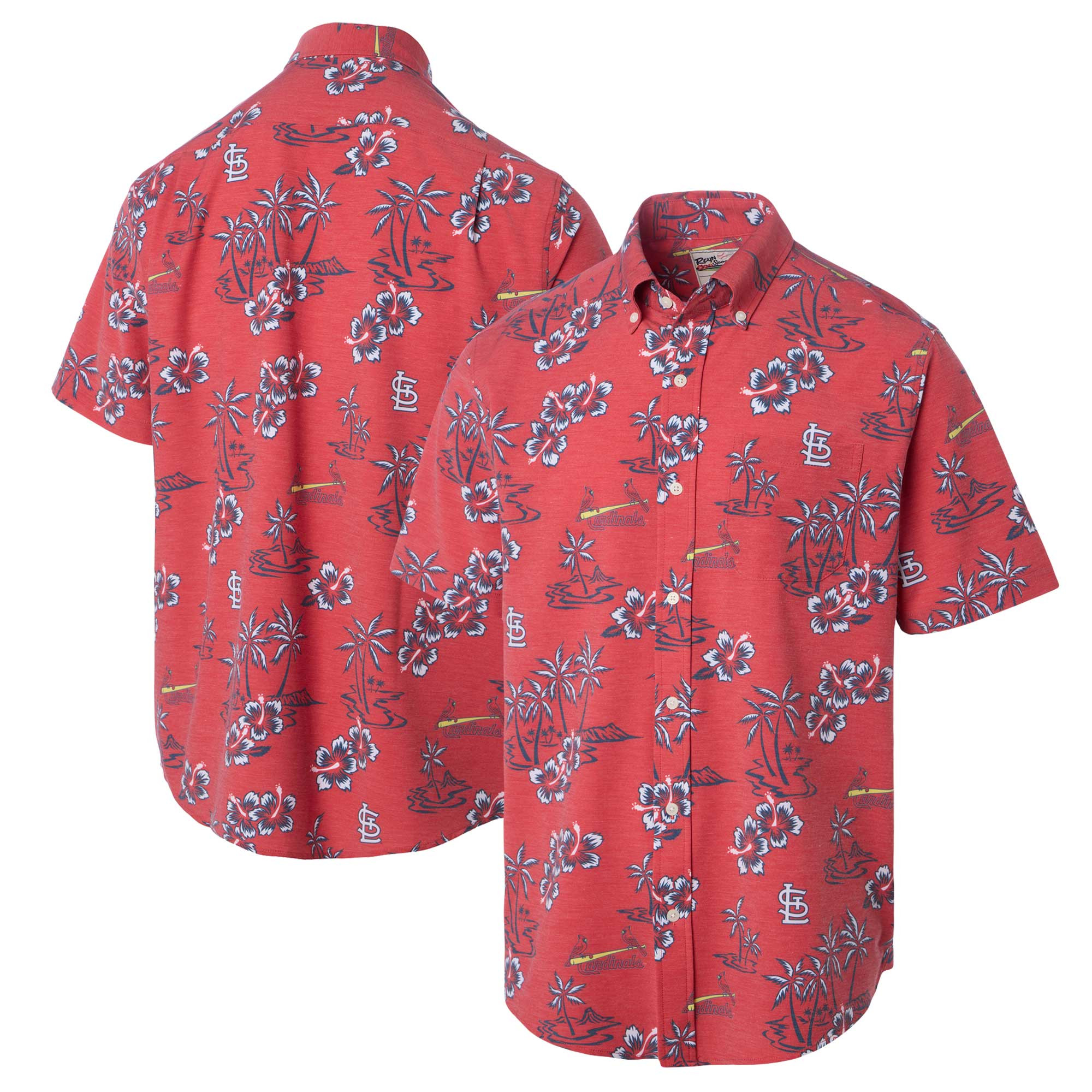 Mens St Louis Cardinals Reyn Spooner Red Kekai Hawaiian Shirt Merch Gift For Aloha Vibes