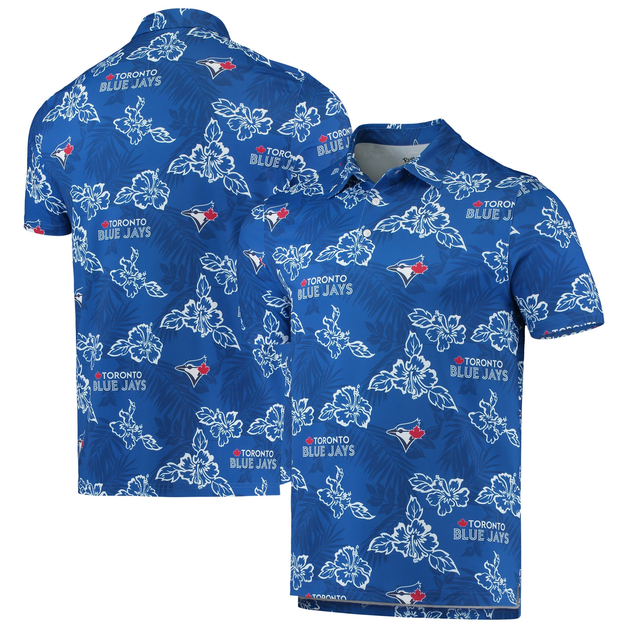 Mens Toronto Blue Jays Reyn Spooner Royal Performance MLB Polo Shirt Merch Gift