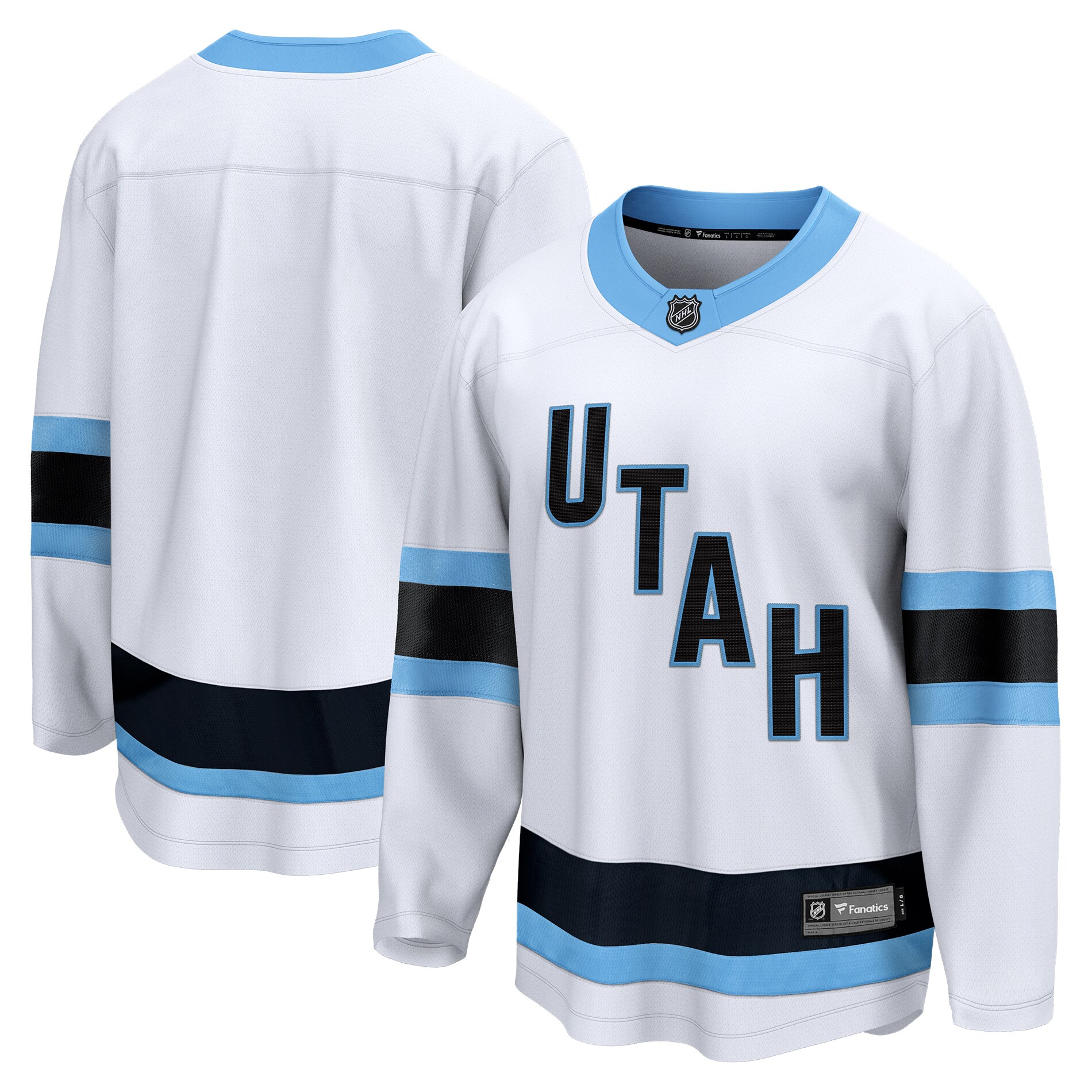 Men's Utah Hockey Club White Breakaway Blank Jersey - JS324