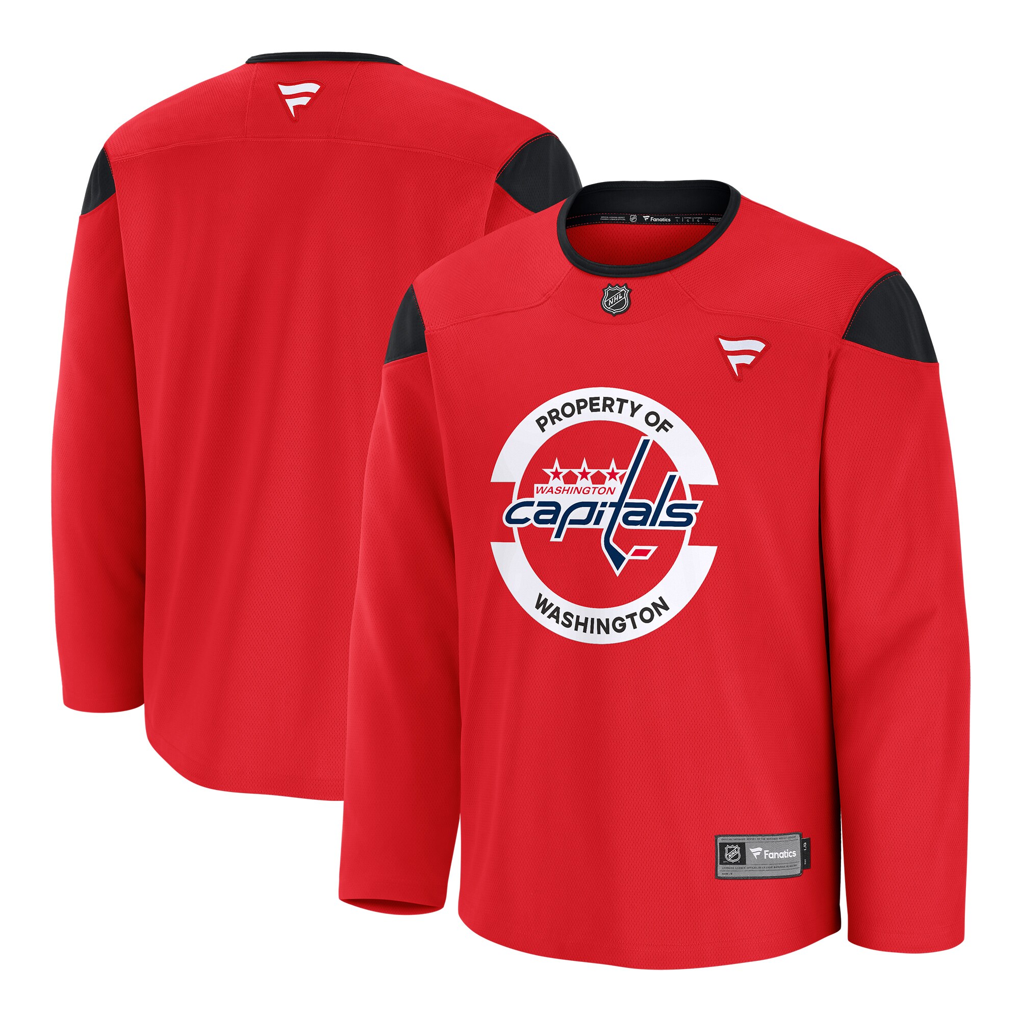 Men's Washington Capitals Red Home Practice Jersey - JS774