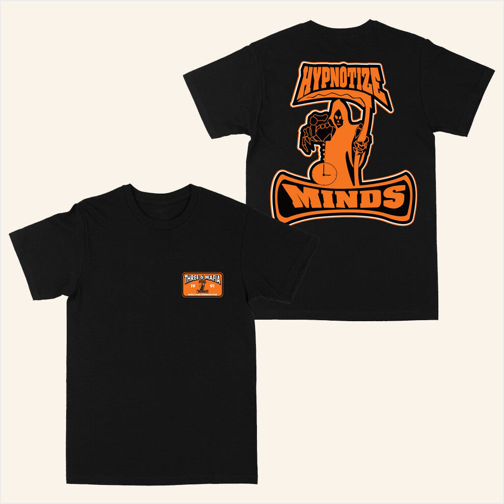Merch Hypnotize Established Woven Logo Black T-Shirt Three6mafiamerch Him Birthday Gifts