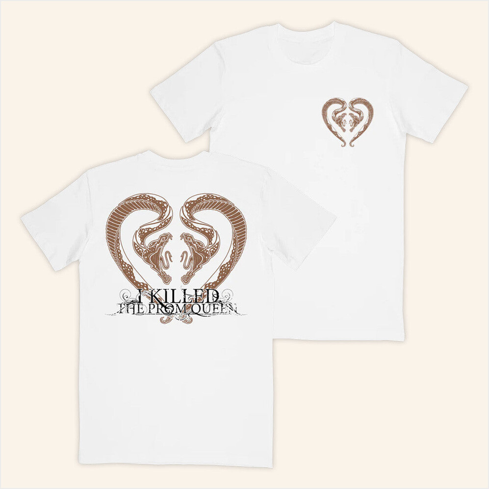 Merch I Killed The Prom Queen Snakes White T-Shirt Imprintmerch Birthday Gifts For Him