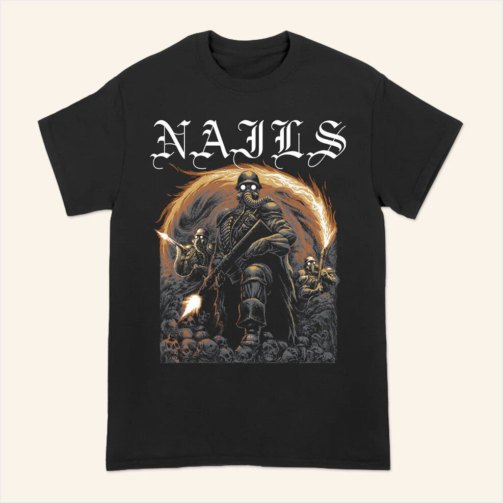 Merch Nails Flamethrower T-Shirt Allinmerch Birthday Gifts For Husband Gifts For Friends