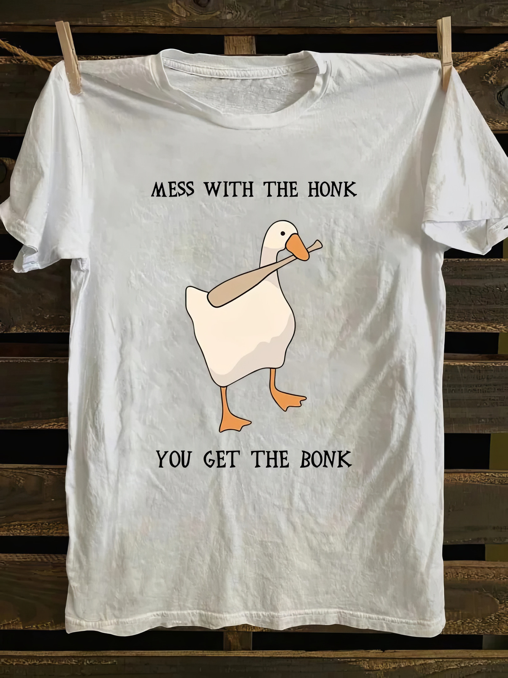 Mess With The Honk You Get The Bonk T-shirt Gifts For Friends