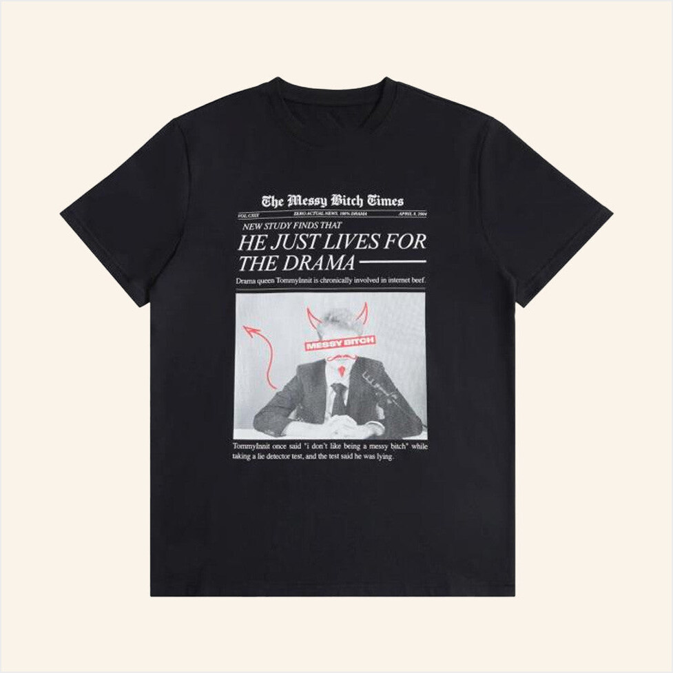 Messy B Times T-Shirt Tommyinnit Merch Gift Ideas For Dad Birthday Gifts For Friends