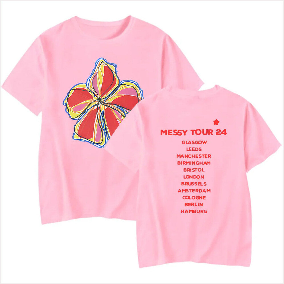 Messy Tour 24 T-Shirt Olivia Dean Merch Gift Ideas For Girlfriend Birthday Gift Ideas