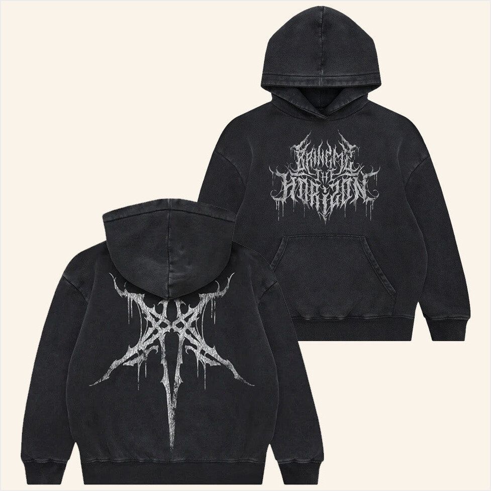 Metal Black Hoodie Horizon Supply Merch Birthday Gifts For Husband Gifts For BFF