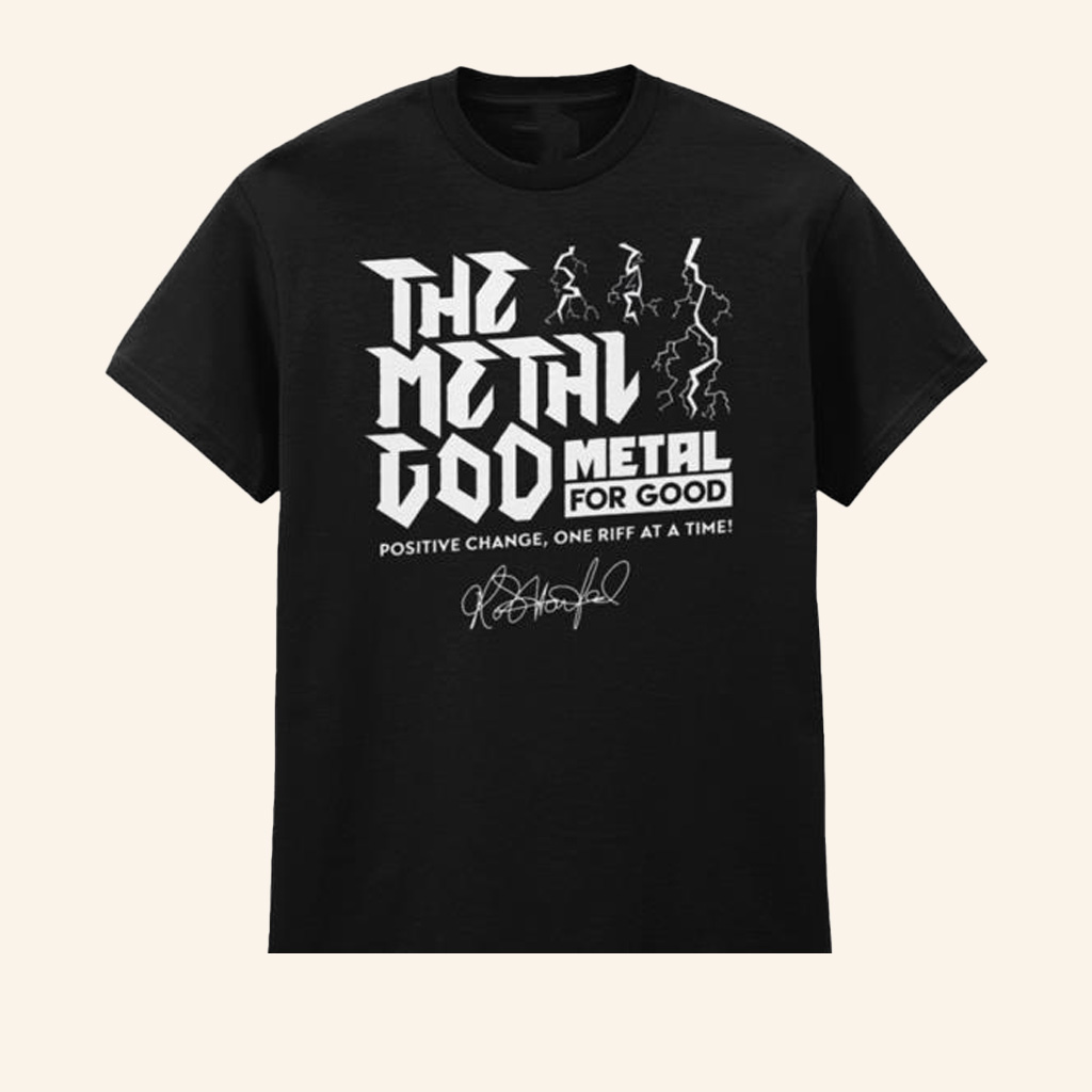 Metal For Good Merch Rob Halford X Mfg Adult Black T-Shirt Gifts For Fans