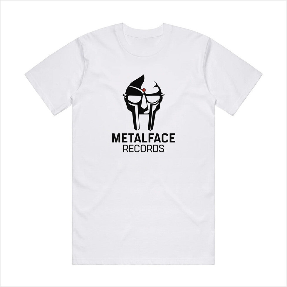 Metalface Records Shirt MF Doom Merch White Birthday Gifts For Dad Gifts For BFF