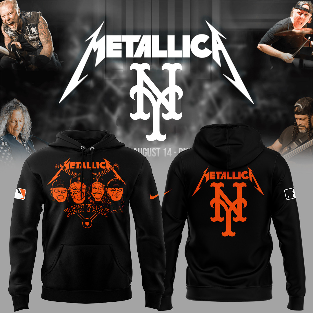 Mets New York Baseball Metallica Night Hoodie Gift For Baseball Fans