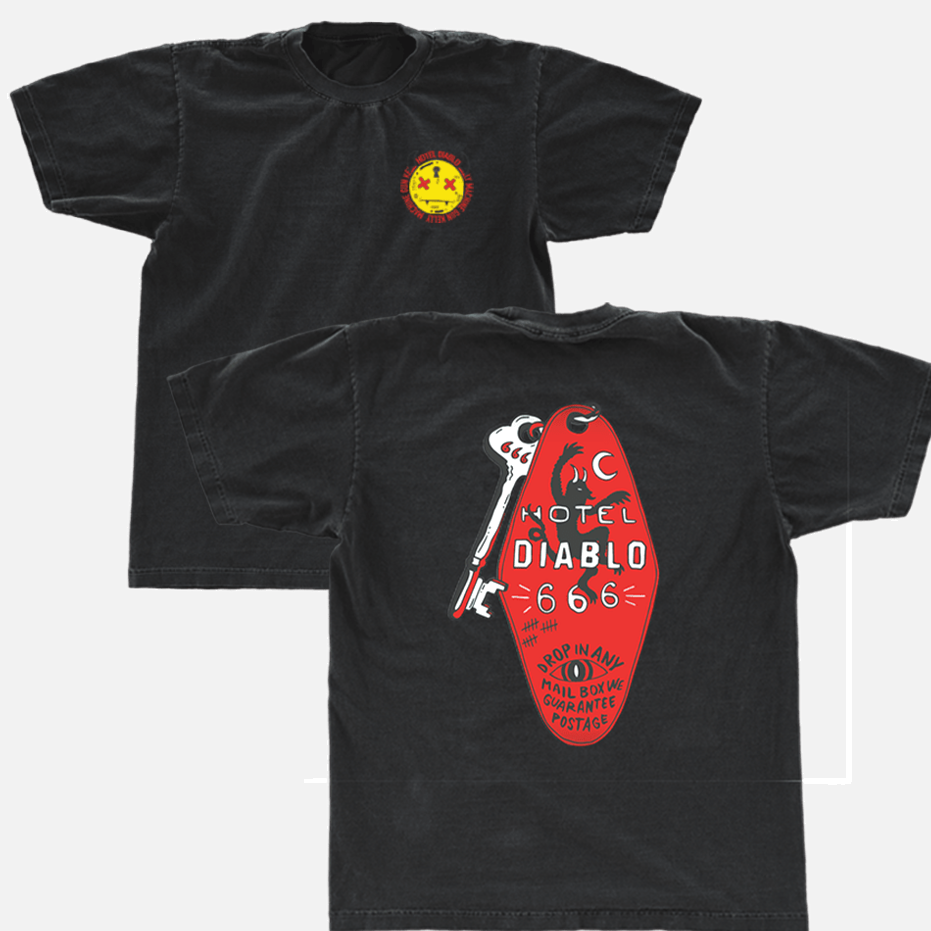 MGK Merch Hotel Diablo Key T-Shirt Machine Gun Kelly Merchandise Dad Gifts For Father's Day 2025