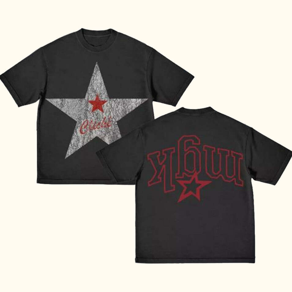 mgk Merch Mgk Cliche Star T-Shirt Gifts For Music Fans Birthday Gifts For BFF