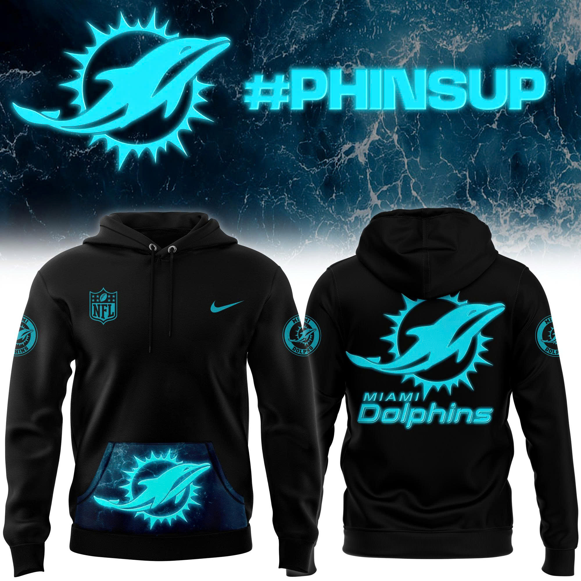 Miami Dolphins 2025 Hoodie Gifts For Football Fan