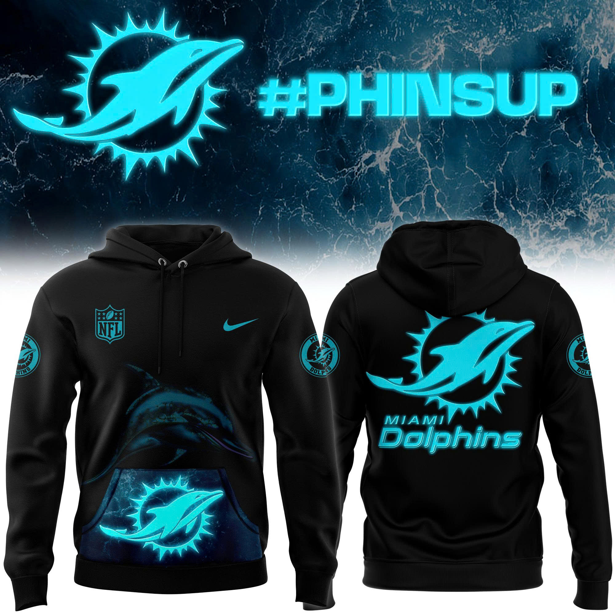 Miami Dolphins 2025 Hoodie Presents For Football Fans