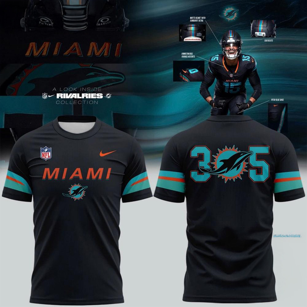 Miami Dolphins 305 The Rivalries Uniforms Shirt Miami Dolphins Merch Gift Ideas For Fans