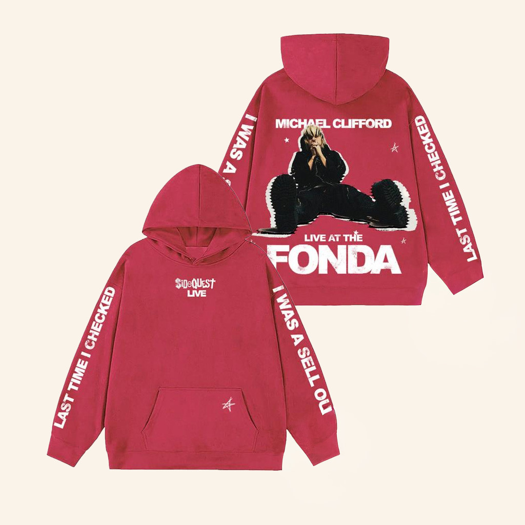 Michael Clifford Merch Sellout Red Hoodie Birthday Gift Ideas For Husband
