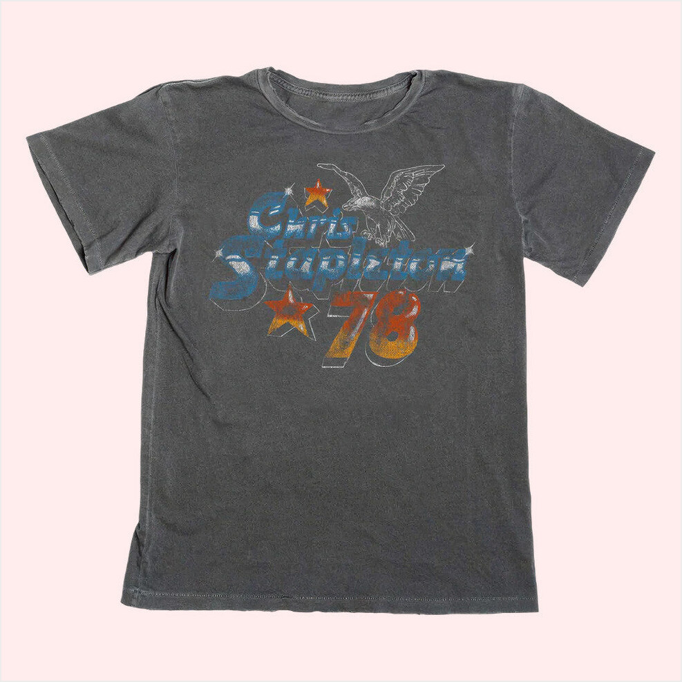 Midnight Rider Eagle And Stars T-Shirt Chris Stapleton Merch Good Birthday Gifts For Besties