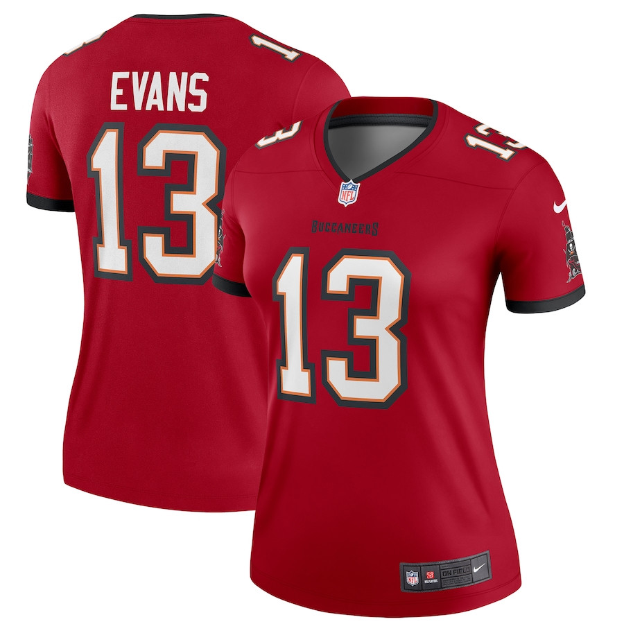 Mike Evans 13 Tampa Bay Buccaneers Women Legend Jersey - Red - JS483