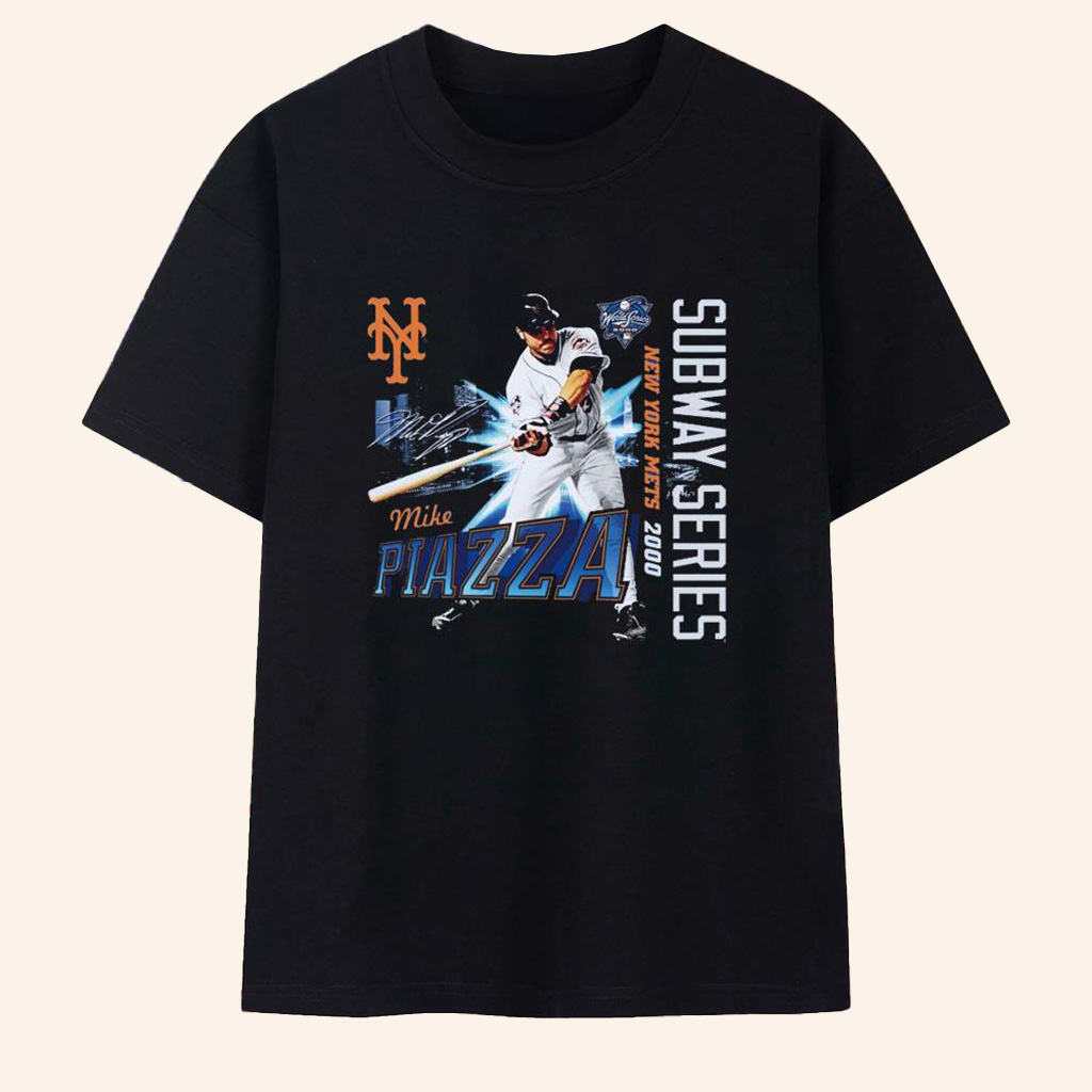 Mike Piazza New York Mets 2000 Subway Series T-Shirt Mets Merch Baseball Lover Gift Ideas