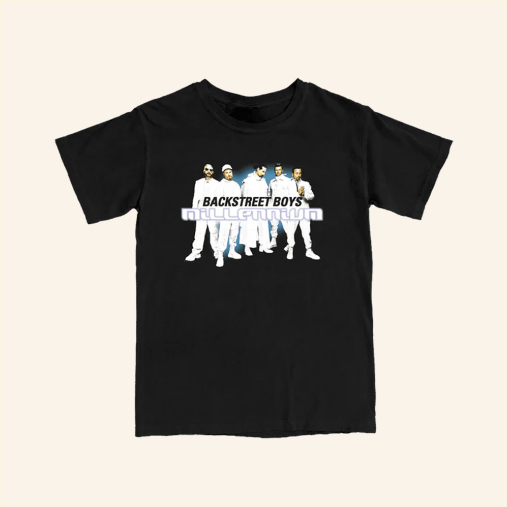 Millennium Black T-Shirt Backstreet Boys Merch Birthday Gift Ideas Christmas Presents