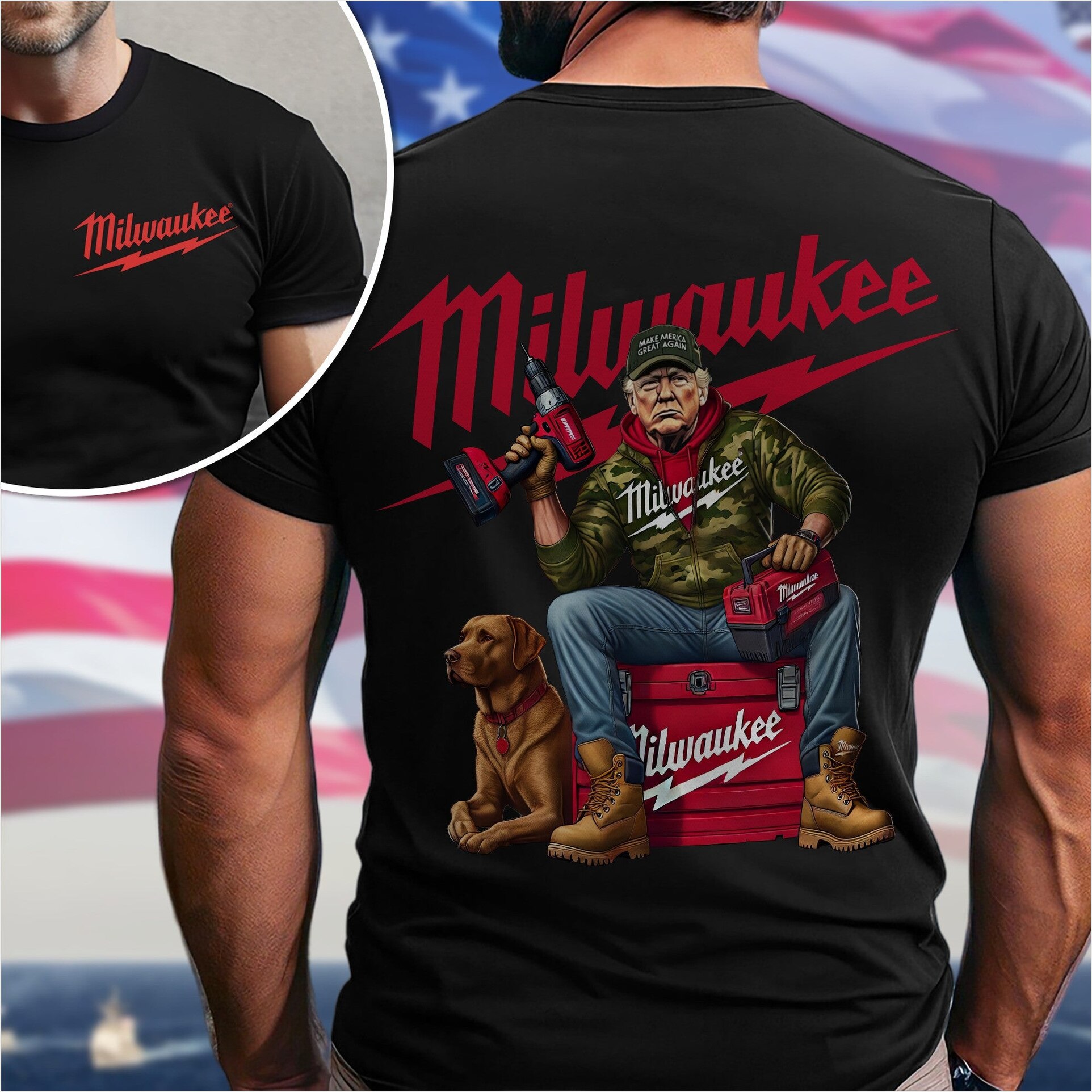 Milwaukee Trump 2025 Shirt Make America Great Again Donald Trump 45 47 T-Shirt Birthday Gifts