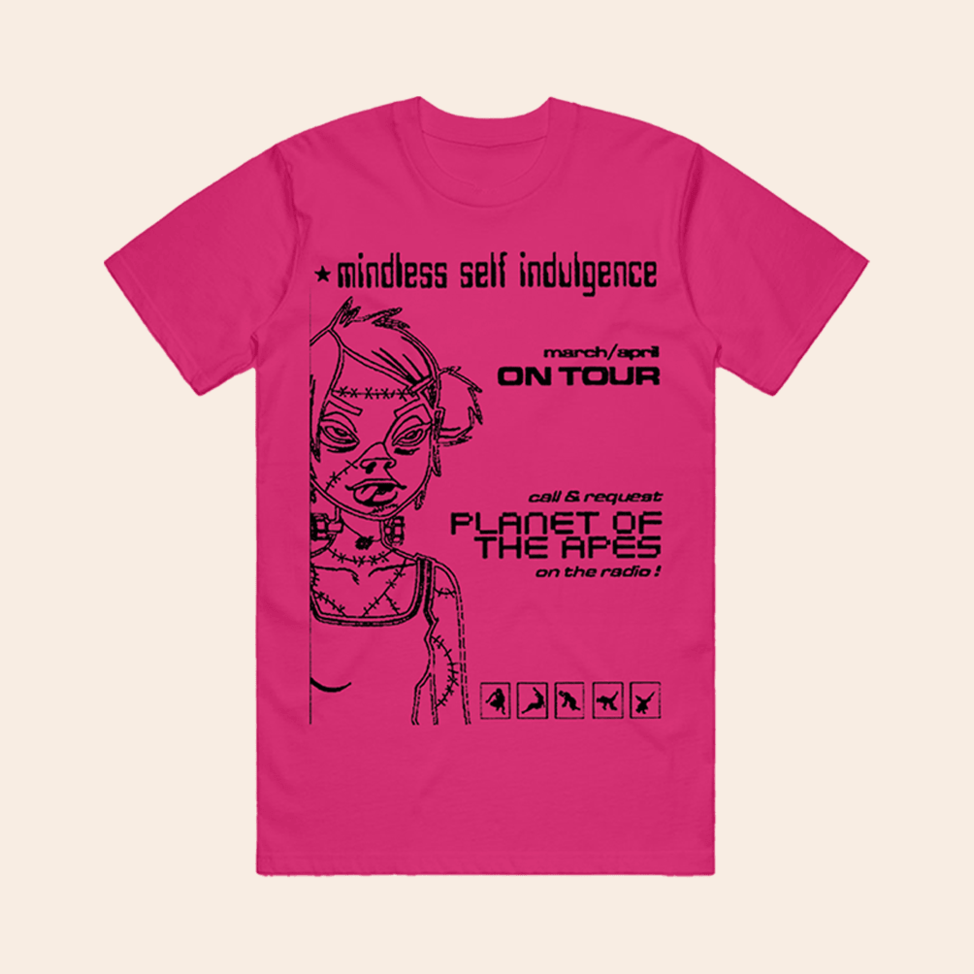 Mindless Self Indulgence On Tour Planet Of The Apes On The Radio Flyer T-Shirt MSI Merch