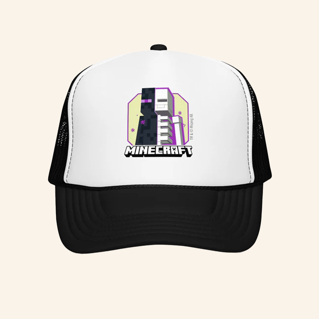 Minecraft Merch Minecraft Enderman Skeleton Trucker Hat Gifts For My Husband