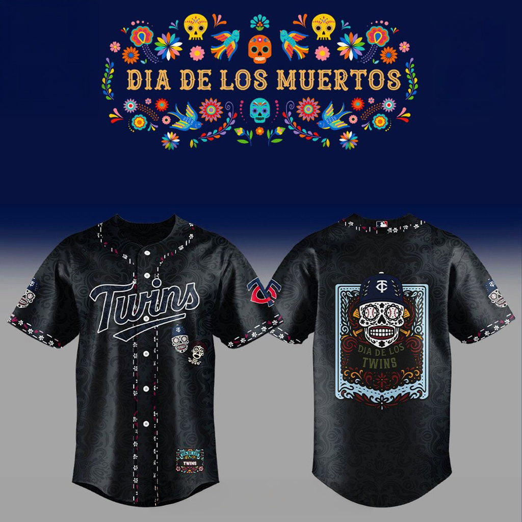 Minnesota Twins Dia De Los Muertos Jersey Minnesota Twins Merch Halloween Gifts