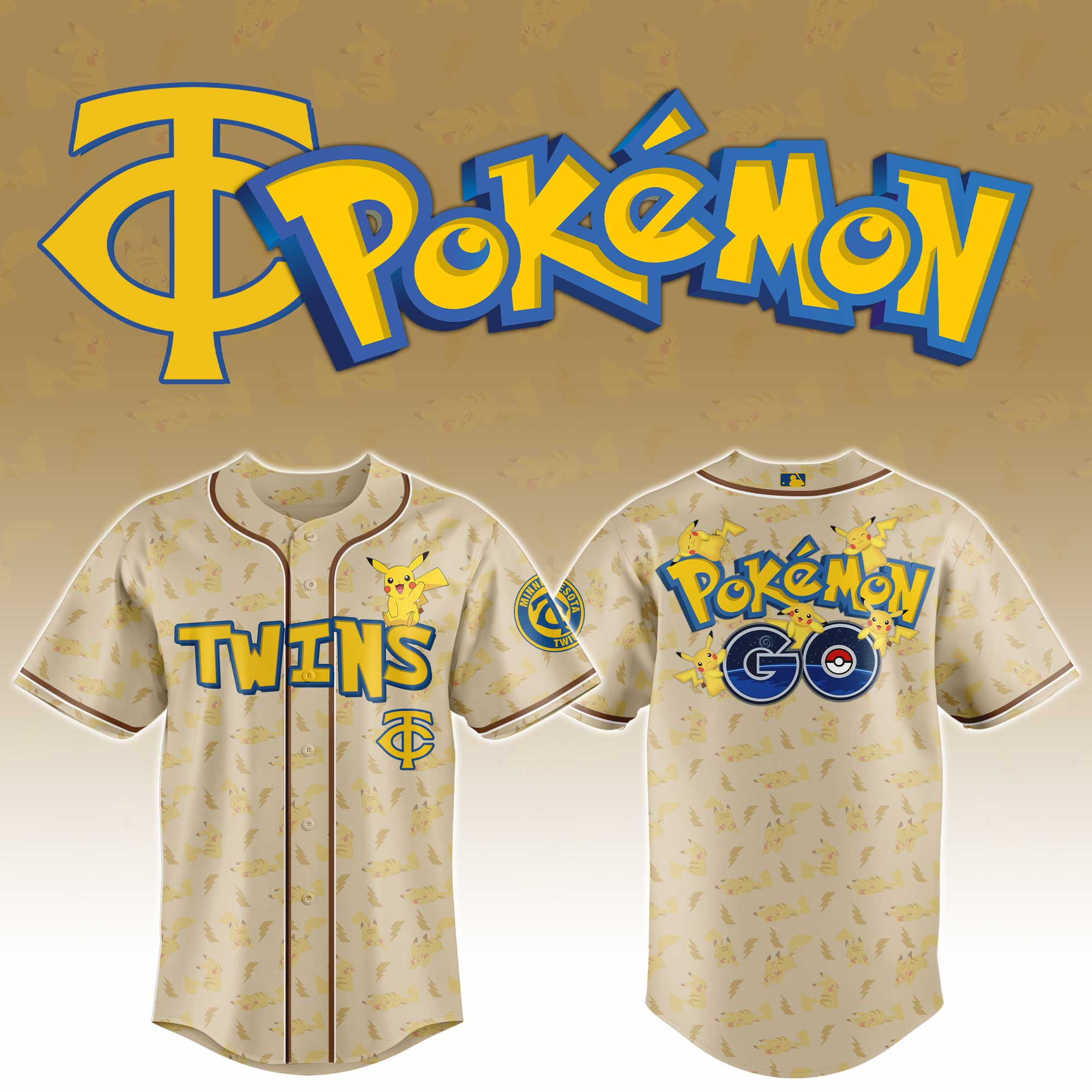 Minnesota Twins Mlb X Pokemon Go Master Baseball Jersey For Fans