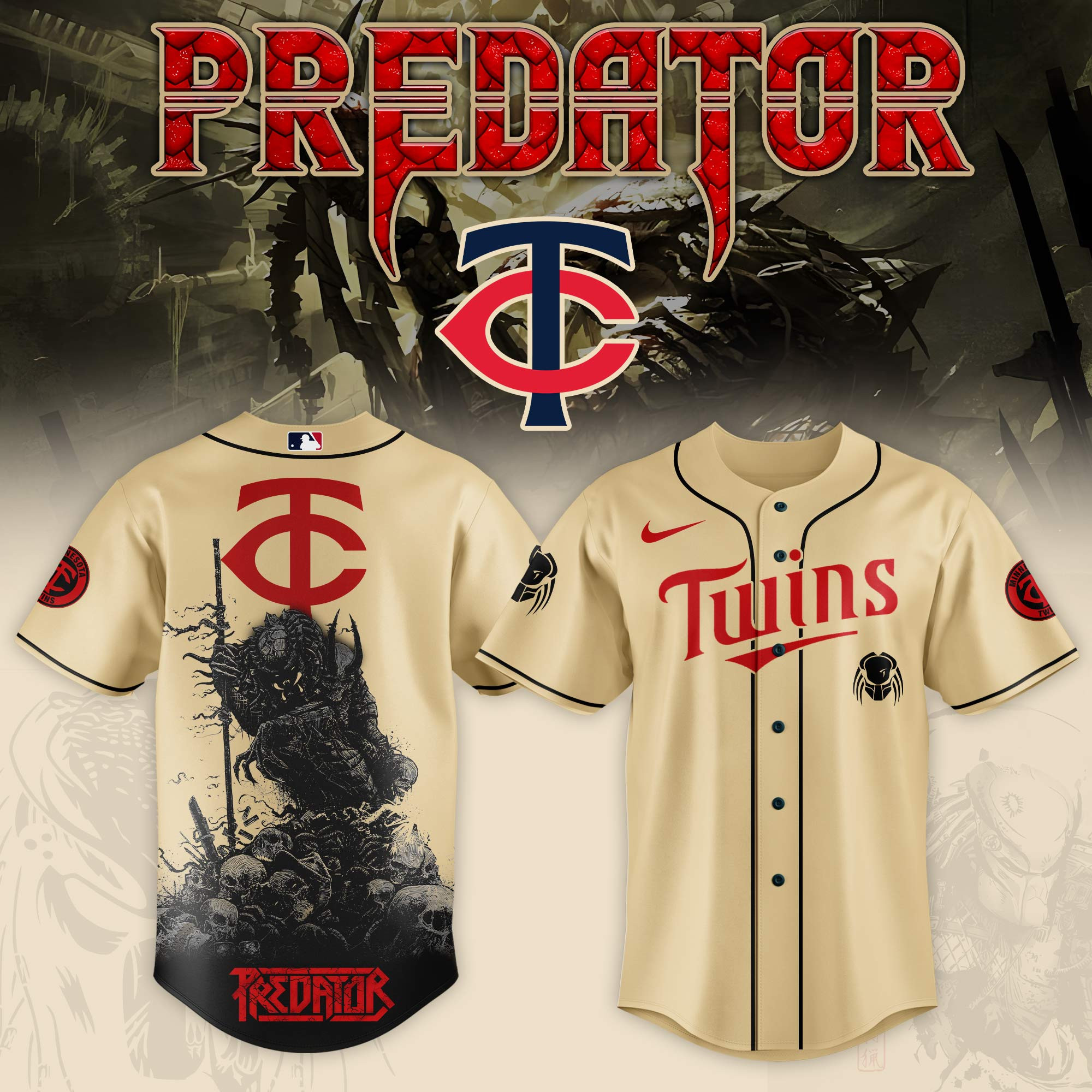 Minnesota Twins Mlb X Predator Baseball Jersey For Fans