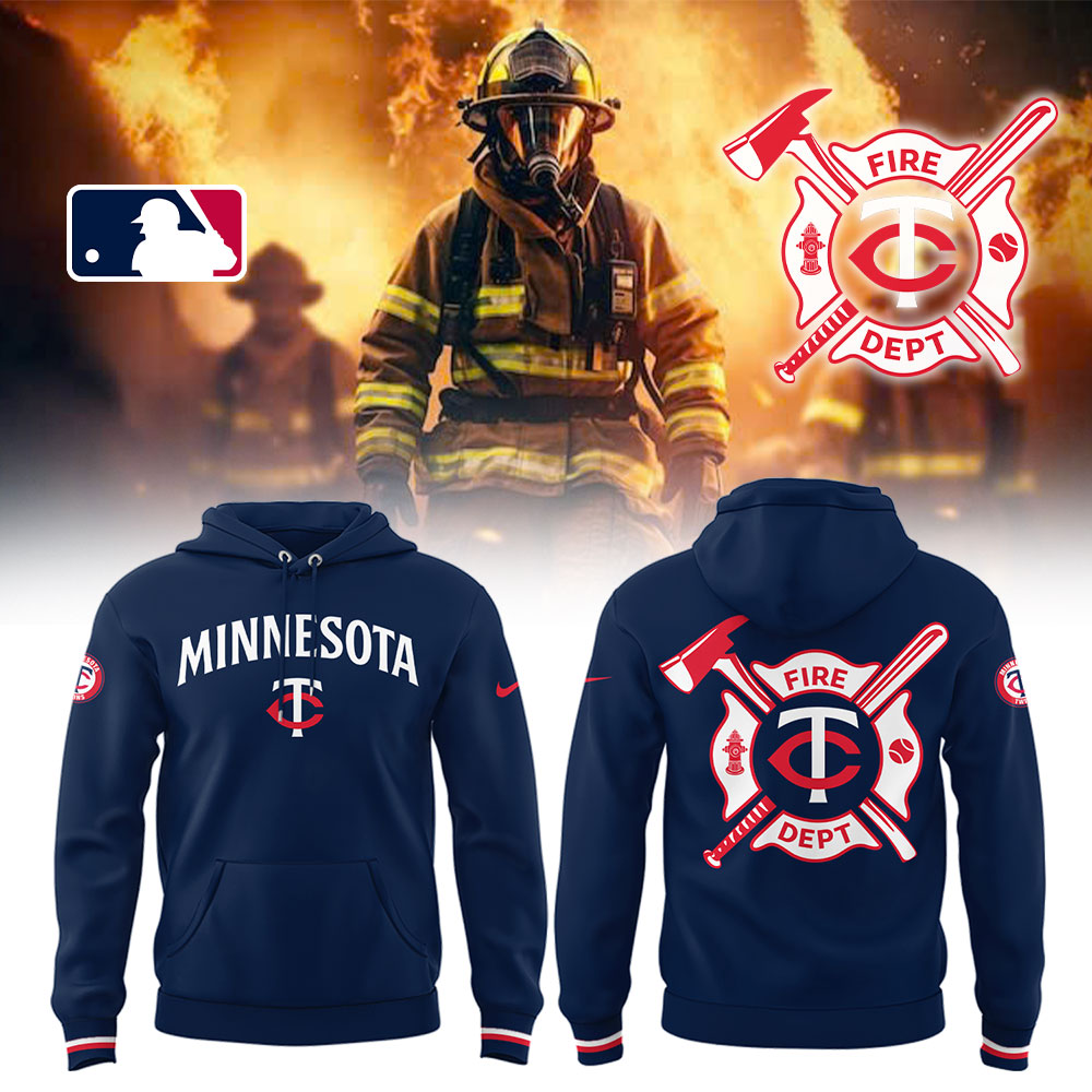 Minnesota Twins x Firefighter Appreciation Night Hoodie Baseball Father’s Day Gifts