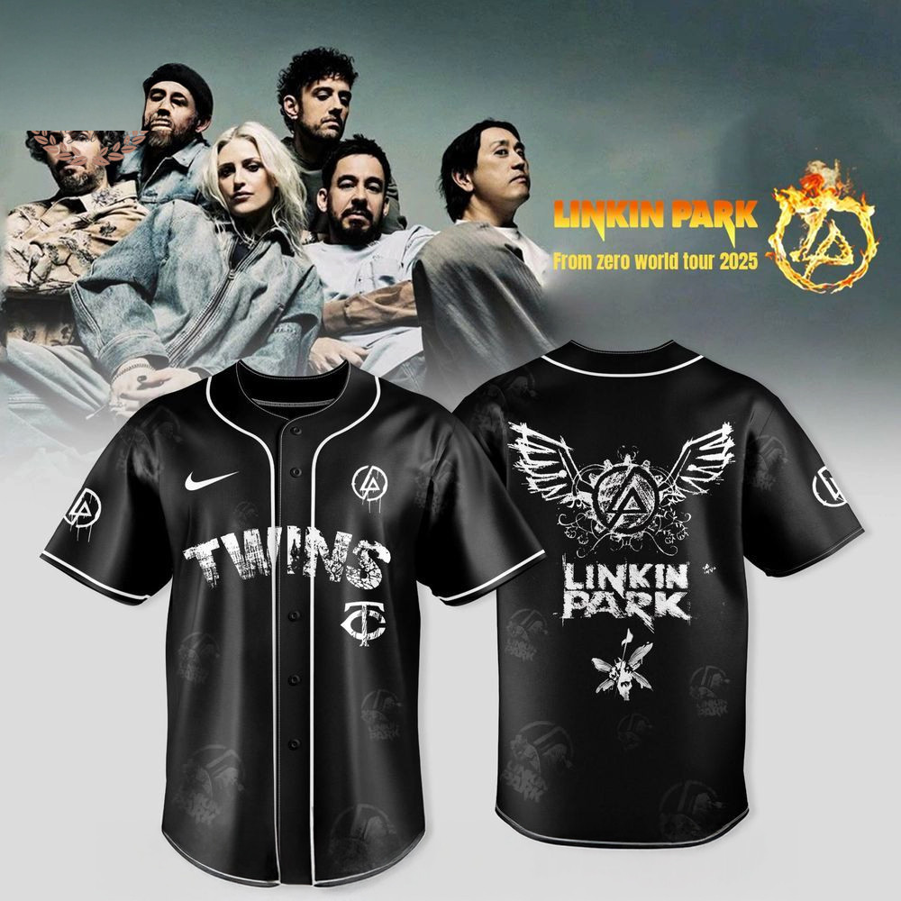 Minnesota Twins X Linkin Park From Zero World Tour 2025 Jersey Minnesota Twins Merch